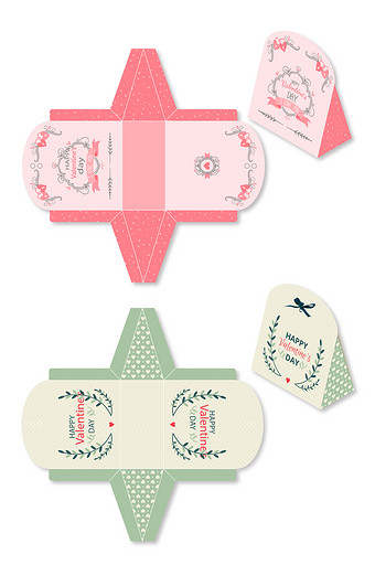 可爱婚礼喜糖礼盒包装图片下载