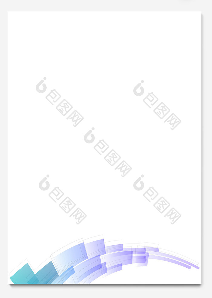 小清新几何ai+word信纸文档背景模板