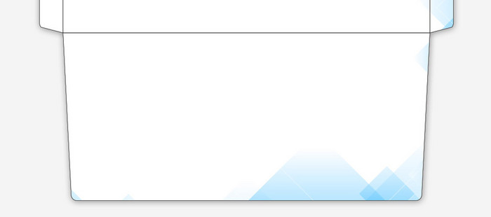 渐变蓝色AI企业信封信纸背景模板