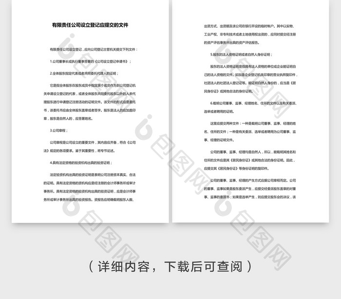 安全管理公司设立登记提交文件word文档