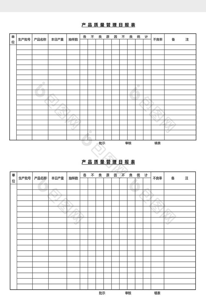 营销管理质量管理日报Word文档