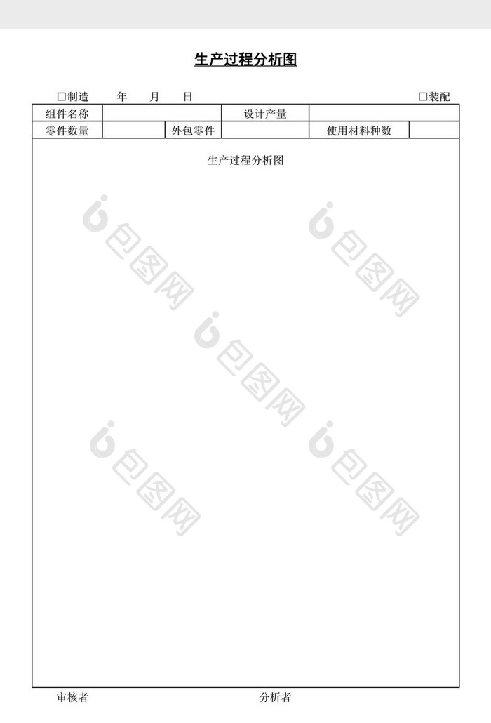 生产过程分析图word文档