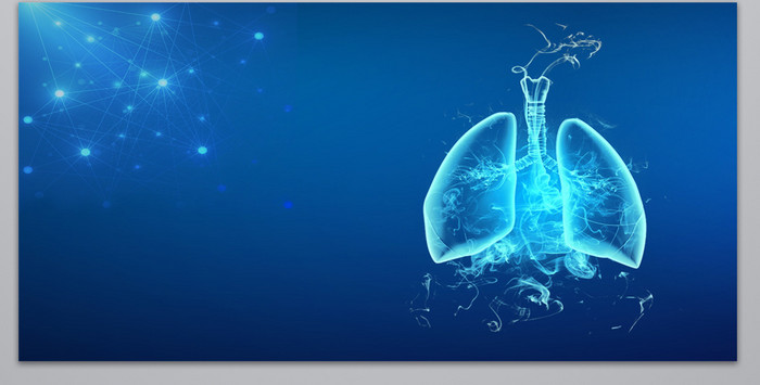 肺部健康医疗广告海报背景图