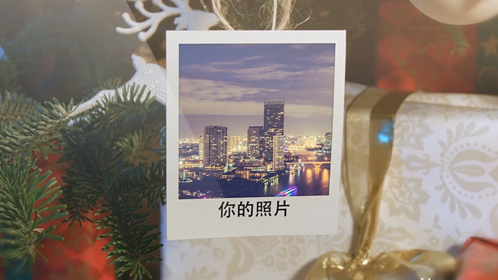 新年圣诞快乐 节假日问候家庭回忆相册视频
