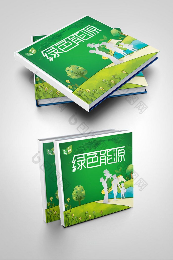 企业简介风格绿色环保画册封面