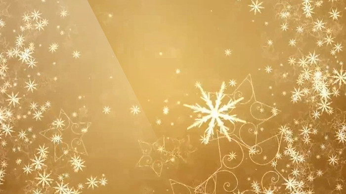 金色圣诞节国庆背景视频雪花视频素材