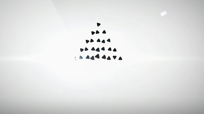简约三角塔logo演绎