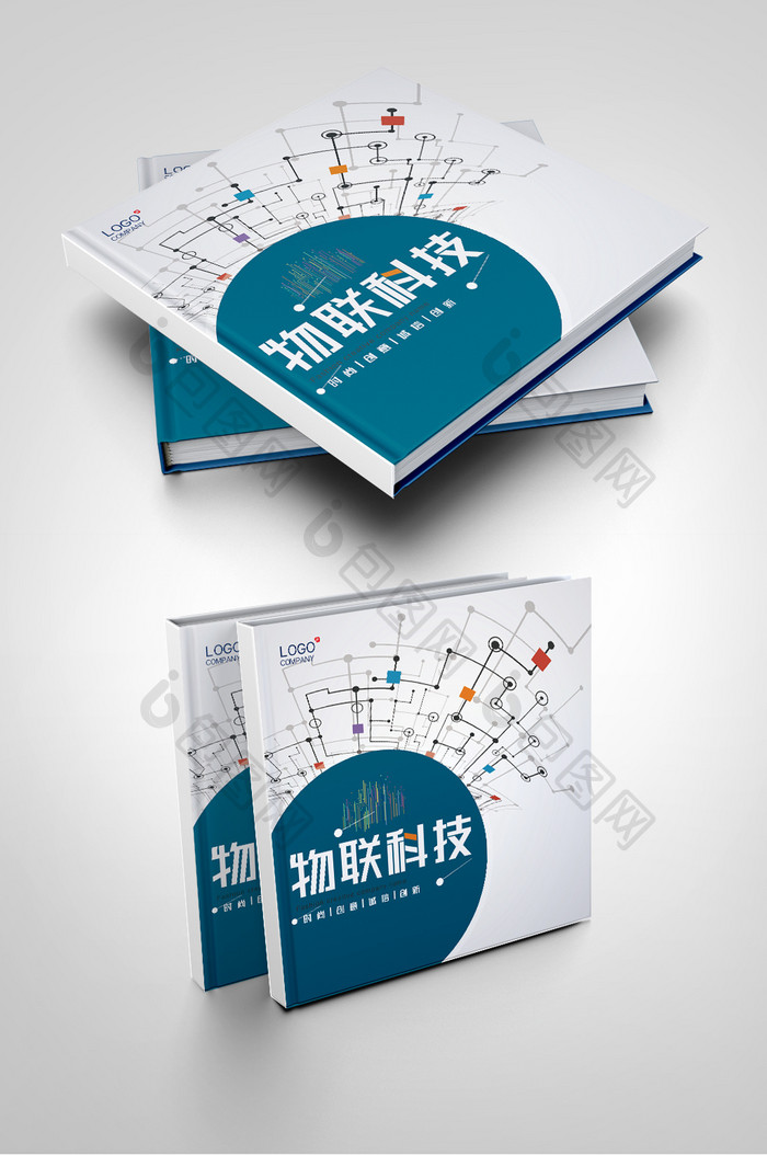 大气电子科技企业画册封面设计