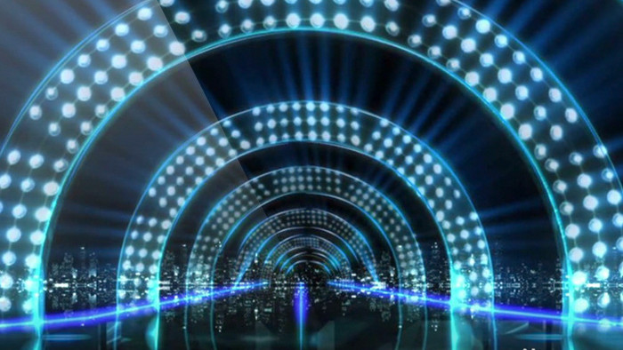 动感光束夜店大气舞台灯光秀LED背景视频