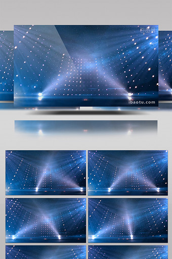 高清灯光粒子舞台背景素材图片