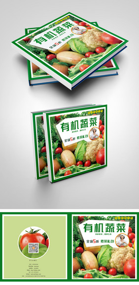 有机蔬菜天然农产品天然蔬菜画册封面