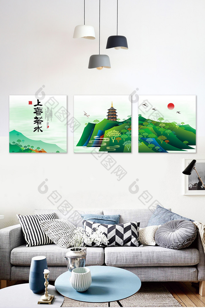 背景墙玄关装饰画客厅装饰画图片