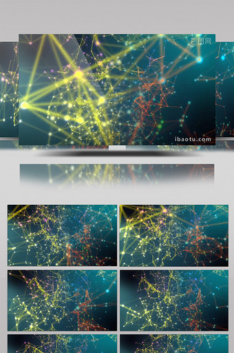 4K超清科技连接线抽象动态背景素材图片