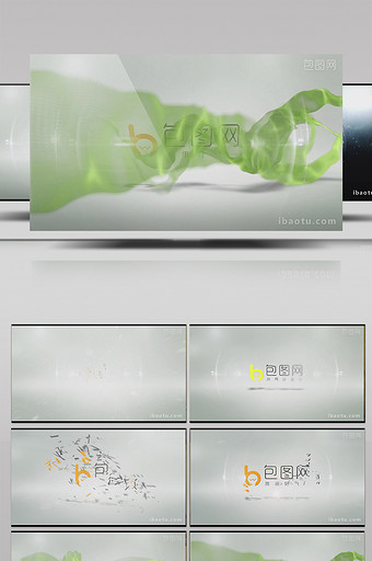 5款简洁明亮的公司企业logo片头含音频图片