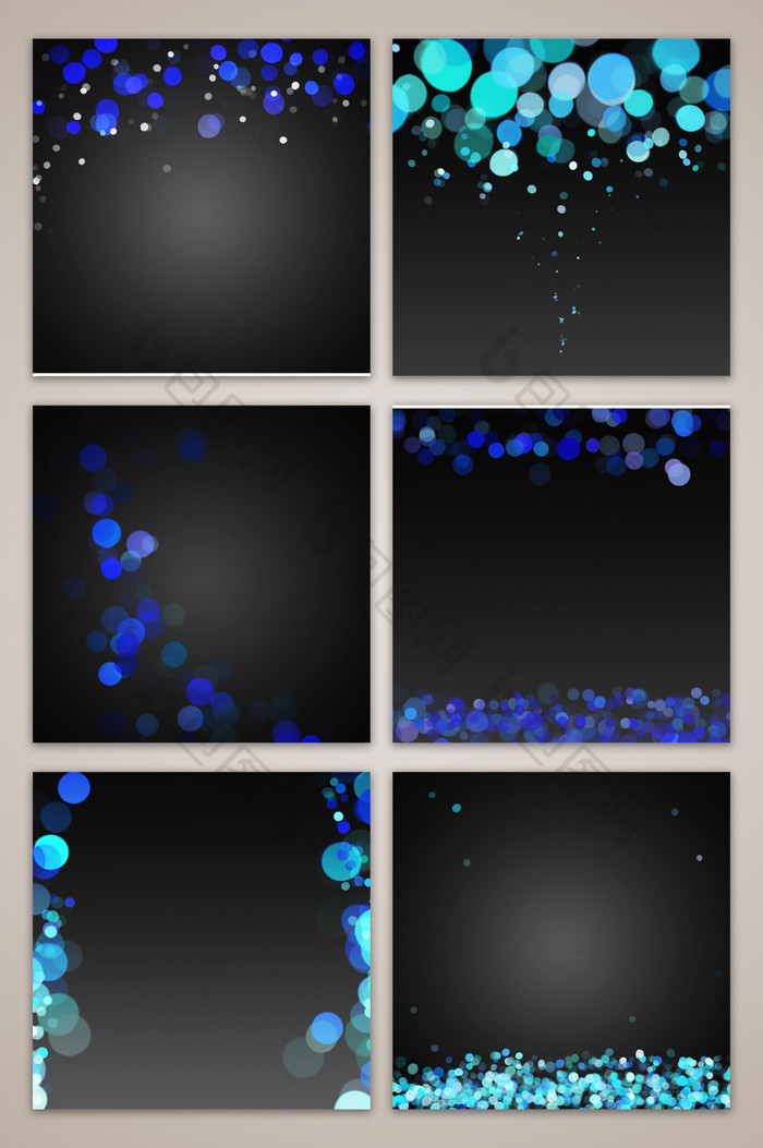 黑色蓝色光点光效电商淘宝主图背景