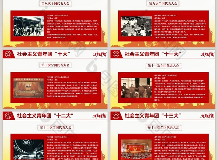 中国共青团团史PPT模板