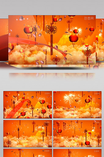 中国节灯笼红绸(有音乐).图片