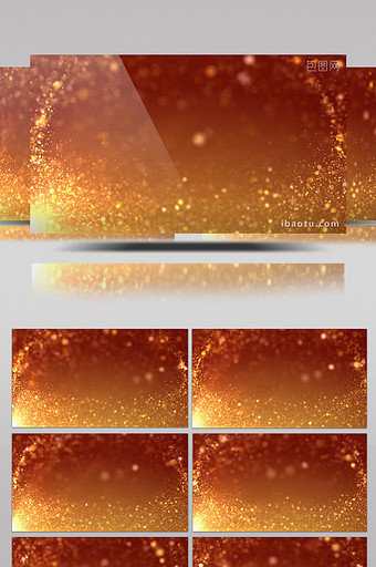 高清唯美金色粒子背景素材图片