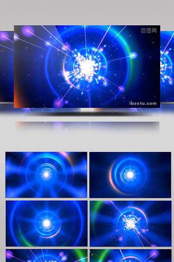 4K粒子光线宇宙穿梭LED背景图片