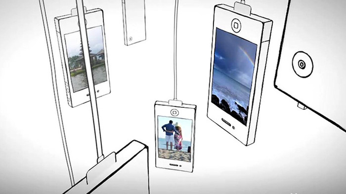 线条手机图片三维立体震撼线条手机模板视频