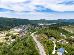 大山高速公路道路交通航拍摄影图