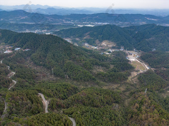 大自然山川丘陵地貌航拍摄影图