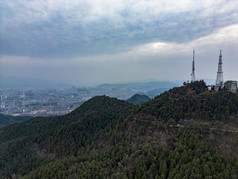 大自然山川丘陵地貌航拍摄影图