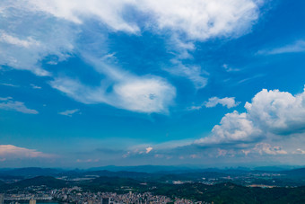 广东韶关城市大景航拍摄影图