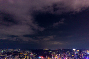 贵阳城市夜景万家灯火航拍摄影图