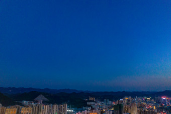 贵州铜仁城市<strong>夜景</strong>中华门古镇航拍摄影<strong>图</strong>