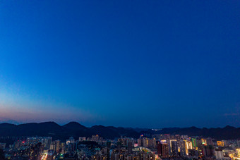 贵州铜仁城市<strong>夜景</strong>中华门古镇航拍摄影<strong>图</strong>