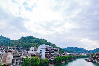 贵州镇远古镇5A景区航拍摄影图