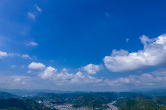 贵州镇远古镇大景航拍摄影图