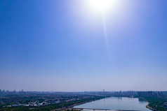 河南洛阳城市建设航拍摄影图