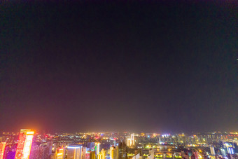 河南洛阳城市夜景航拍摄影图