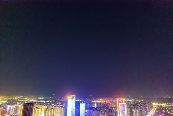 河南<strong>洛阳</strong>城市<strong>夜景</strong>航拍摄影图