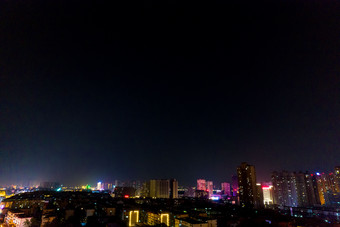 河南洛阳城市夜景顺天门航拍摄影图