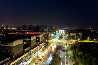 河南<strong>洛阳</strong>丽景门<strong>夜景</strong>灯光航拍摄影图