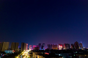 河南洛阳丽景门夜景灯光航拍摄影图