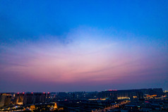 河南洛阳明堂天堂景区夜景航拍摄影图