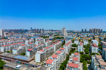 河南许昌城市建设航拍摄影图