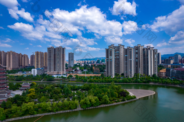 湖南怀化城市风光太平溪鹤鸣洲航拍摄影图图片-包图网企业站