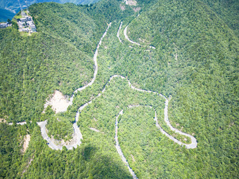 江西井冈山蜿蜒盘山公路