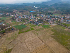 南方丘陵山川农业种植农田航拍摄影图