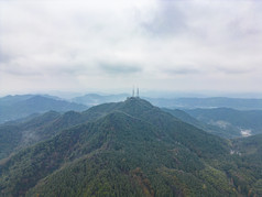 丘陵山川迷雾航拍摄影图