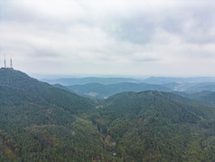 山川丘陵地貌航拍摄影图