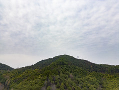 山川丘陵秋色航拍摄影图