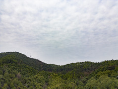 山川丘陵秋色航拍摄影图