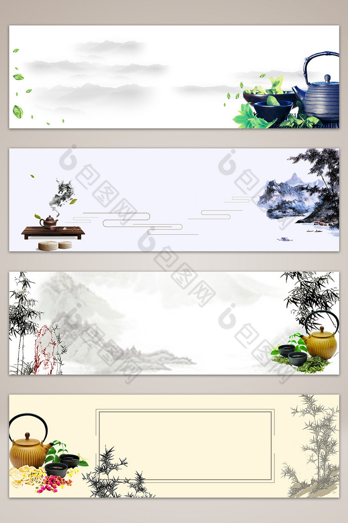 中国风茶品牌banner海报图片图片