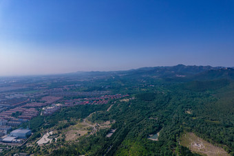 山东青山连绵<strong>起伏</strong>山川航拍摄影图